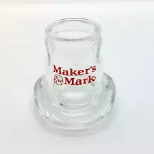 Vintage Maker's Mark Whiskey Cowboy Hat Shaped Shot Glass Toothpick Holder