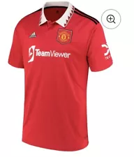 adidas Manchester United 2022/23 Home Large Jersey - Red (H13881)