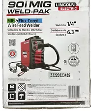 NEW Lincoln Electric WELD-PAK 90i MIG and Flux-Cored Wire Feeder Welder with Gas