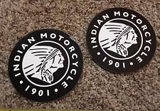 Lot of 2 Indian Motorcycles Decals Stickers Scout Bike Since 1901 Pair 5"