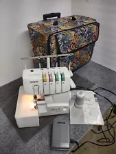 Brother 1034D 3/4 Thread Serger with Differential Feed - White, Pedal & Case