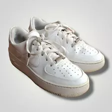 Nike Air Force 1 Sage Low Triple White AF1 Women Shoes AR5339-100 Sz 9 Sneakers