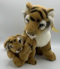 Fiesta For Universal Studios Bengal Tiger with Cub Playing Realistic Plush