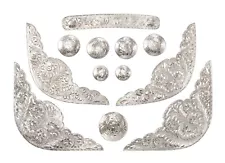 Western Saddle Silver Set - 12 Pieces - Transform Saddle into A Show Saddle