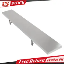 Concession Stand Shelf for Window Trailer Food Truck 6 Foot Stainless 66lbs