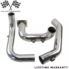 Upper/Lower Coolant Tubes Stainless Steel Fit Kenworth W900 W900L Cat C15 16 340