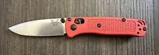 Benchmade Mini Bugout Mesa Red With Extra Scales!