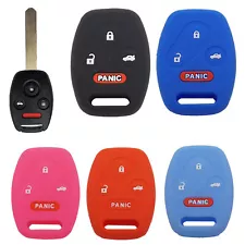 Silicone Car Key Fob Case Cover 4 Button For Honda Accord Civic Insight Pilot (For: Honda CR-Z)