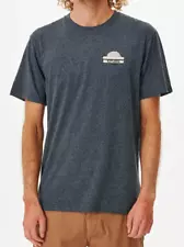 RIP CURL Men's S/S T-Shirt - THE SEARCH - BLACK MARBLE - Large - NWT - LAST ONE