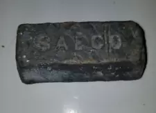 Saeco Molded Lead Bar Hunting Equipment Fishing Weight Vintage Paperweight 1.2lb