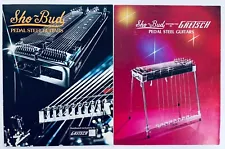 (2) Original 1970s Sho-Bud Pedal Steel Guitar Gretsch Catalog Price List