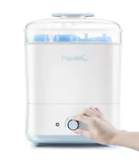 Baby Bottle Steam Sterilizer and Dryer Papablic Electric WHITE, NEW