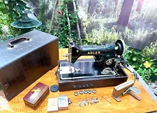 ð1930 Adler Professional-Grade Model 87 Heavy Duty Sewing Machine w/Case RAREð