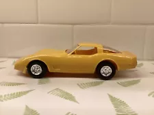 Vintage AMT 1980 Chevy Corvette Yellow Dealer Promo Model. MINT Cond.