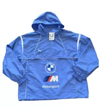 Puma BMW Motorsport Men's Race Jacket Baby Blue Color Size Large L New