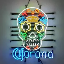 Corona Dia De Los Muertos Neon Sign 19"x15" Lamp Beer Bar Store Pub Wall Decor