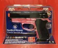 NEW ~ SMITH & WESSON CHIEFS SPECIAL 45 AIRSOFT GUN ~ SPRING PISTOL ~ PINK