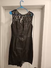 Black Leather Dress