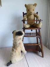 RARE Antique Metamorphic Dolls High Chair / Small 19"/49cm tall Teddy Bear Chair