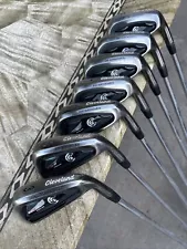 Cleveland Black CG7 Tour Zip Grooves Iron Set 3, 5-PW Project X 5.0 -3/4”