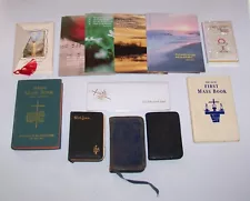 Vintage LOT of Religious Catholic Items Prayer Books, Mass Books, Old