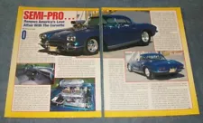 1962 Corvette Custom Vintage Article "Semi-Pro"