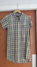 Ralph Lauren vintage plaid shirt dress size 12 CHARITY SALE