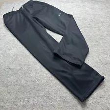 Nike THERMA-FIT Sweatpants Men L Black Fleece 31" Adjustable Leg KO Knockout 159