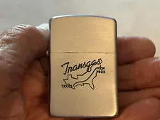 1953-55 Zippo Lighter (TRANSGAS-NEW YORK-TEXAS) NEAR MINT!