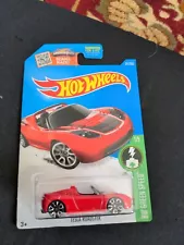 Hot Wheels #241 Tesla Roadster Red 1:64 Scale For Sale