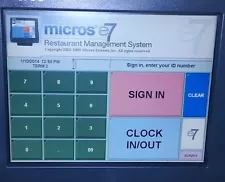 MICROS POS PROGRAMMING SUPPORT, PROGRAMMING, E7, RES, 3700