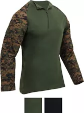 Men's Tactical Quarter Zip Airsoft Combat Shirt 1/4 Zip Active Paintball Shirt