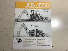 JCB 3C 1550 BACKHOE LOADER 6 PAGES 1984