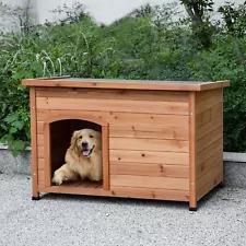 Outdoor Wooden Dog House for Small Medium Large Sized Dogs，Extra Waterproof D...