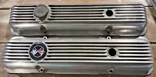 1968-77 CORVETTE LT1 1969-74 CAMARO RS SS Z28 FINNED ALUMINUM VALVE COVERS GM!!!