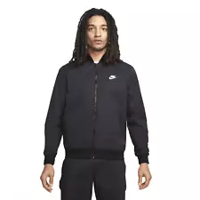 Nike Men Sportswear Essential Woven Bomber Jacket in Black, Size:3XL, DM6821-010