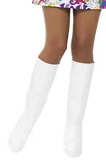 Brand New 1960's Disco GoGo Boot Covers (White)