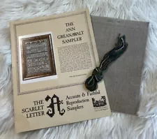 The Ann Greenaway sampler The Scarlet Letter Cross Stitch Kit 1986