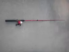 Rapala Rod And Spincast Reel Combination, 2 Part Rod, Red, Light duty for kids