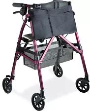 Stander EZ Fold-N-Go Rollator, Lightweight Folding Mobility Rolling Walker