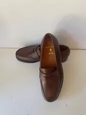 Ralph Lauren Crockett & Jones loafers Pebble Brown Shoes 8 D New in box UK Made