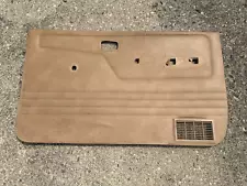 1983-1988 Ford Ranger OEM Door Panel Right Passenger, Tan Vinyl, Manual Window