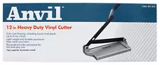 Anvil Vinyl Tile Cutter, 12 Inch Heavy Duty Steel Blade, Die-Cast Aluminum Base