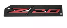 1x Z/28 Fender Emblem Badge Adhesive Nameplate For 2014-2020 Camaro Black Red