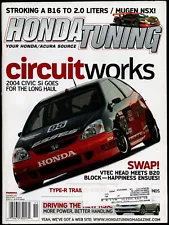 NOVEMBER 2004 HONDA TUNING MAGAZINE, CIVIC Si, MUGEN ACURA NSX, 12-SEC CRX