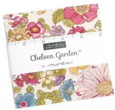 Chelsea Garden Moda Charm Pack 42 100% Cotton 5" Precut Fabric Quilt Squares