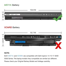 M5Y1K Laptop Battery For Dell Inspiron 3451 5451 5551 5555 5558 5559 40Wh 14.8V