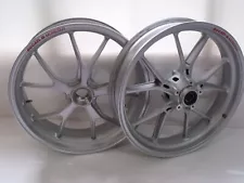 DUCATI MONSTER 1100 OEM SILVER F&R WHEEL RIMS HYPERMOTARD 848 796 EVO