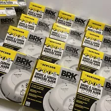 BRK SC9120B 120V AC/DC Smoke & Carbon Monoxide Detector First Alert White X2Pack