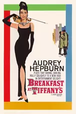 Breakfast at Tiffany's Audrey Hepburn Poster 36 x 24 Movie Actor